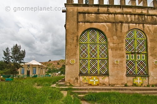 caption: 'Chapel of the Tablet' adjacent to the old church of 'St Mary of Zion'.
