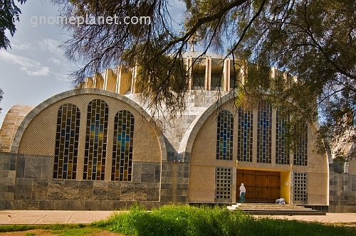caption: The new church of 'St Mary of Zion' at Aksum, Ethiopia.