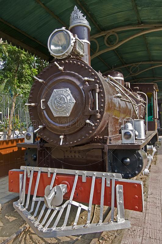 Steam locomotive built in Glassgow in 1888 was used for mixed traffic on the Southern Mahratta Railway, now in Delhis Railway Museum.