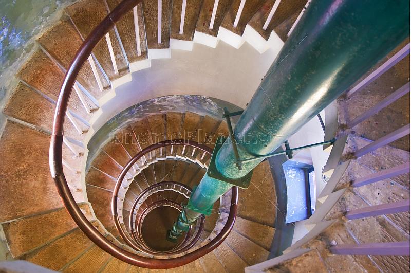 Spiral staircase in the Vizhinjam Lighthouse.