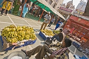 Bananas for sale at the Hannuman Mandir (Monkey Temple).