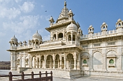 Jaswant Thada, a memorial to commemorate Jaswant Singh II was built 1899 from white Makrana marble.