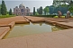 A pool of water cools the air around Humayun's Tomb.