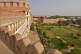 Image of Interior gardens of Raja Rai Singh's Junagarh Fort, seen from the battlements.