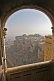 Image of View across the fort ramparts from a bedroom in the Fort Palace Museum.