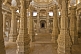 Image of Intricately carved white marble pillars of the Adinatha Temple at Ranakpur.
