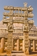 Image of Buddhist 'Torana' or gateway to the Great Stupa of Sanchi, built in the 3rd century BC.