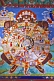 Wheel of Life wall painting in a Buddhist monastery.