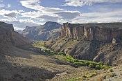 Cliffs and valley at the Cueva De Las Manos.