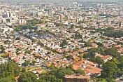View over Salta city centre.