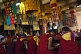 Image of Young monks at a service in the Gandan Muntsaglan Khiid monastery.