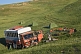 Image of Dragoman Overland truck sets up their campsite.