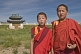 Image of Young Buddhist monks in the compound of the Erdene Zuu Khiid (Hundred Treasures Monastery).
