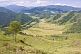 Image of Mountains, farmland and forests of the Altai Republic.