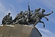 Image of Soviet Civil War memorial dedicated to Red Army hero V.Tchapaev.