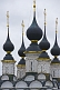 Image of Black and gold onion-domes of the St Lazarus Church.