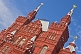 Towers and spires of the 19th century State History Museum, on Red Square.