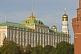 Image of Green copper roofs and golden domes of the Great Kremlin Palace.