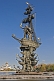 Image of The 94.5m tall statue of Peter the Great on an island in the Moscow River.