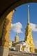 Image of SS Peter and Paul Cathedral, whose 122m-tall, needle thin gilded spire is one of the defining landmarks of the city.