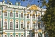 Image of Green and white stucco-work of the Admiralty Buildings, by the River Neva.