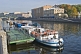 Image of Boats on the Griboedov Canal, near the Church of the Savior on Spilled Blood.