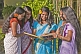 Sri Lankan Women in Traditional Saris - 12