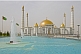 The golden-roofed Turkmenbashi Ruhy Mosque is the biggest in Central Asia, and can hold 10,000 worshippers.