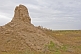 Remains of the Yzmyksir Galasy adobe-walled fort in the desert near Tashauz.