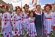 Girls in regional dress celebrate Ukrainian Independence Day in Kiev.