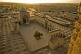 Image of Evening sunshine lights the courtyard of the Kalon Mosque, viewed from the Minaret.
