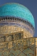 Image of Tiled blue dome of Bibi Khanym Mosque.
