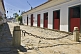 Image of Deserted cobbled street in colonial old town.