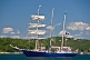 Image of Sail training ship 'Concordia' leaving the port of Halifax.