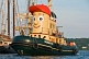 Image of Visitors to Pictou Docks take a harbour trip on the tugboat 'Theodore Too'.