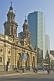 Image of Metropolitan Cathedral of Santiago in the Plaza de Armas.