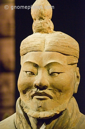 Terracotta warrior at the Shaanxi History Museum.