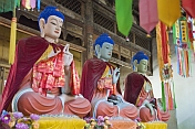 Three Buddhas in the Bell Tower Temple.