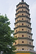 The Yongyousi Pagoda at the Bishu Shanzhuang summer resort for Qing Emperors.