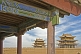 Roofs and pagodas at the Jiayuguan Fort.