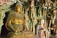 Image of Buddhist and Bodhisattva statues in Hanging Monastery interior.