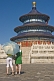 Two Chinese girls visit the Hall of Prayer for Good Harvests at the Temple of Heaven.