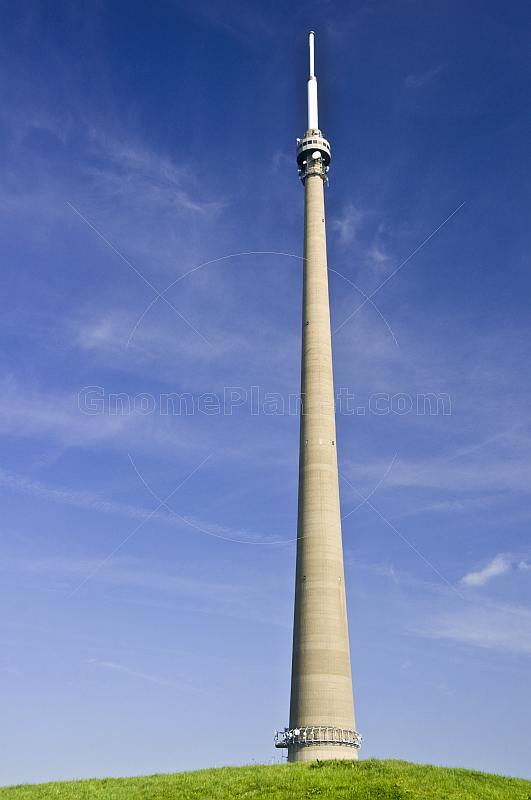 Emley Moor TV transmission tower is 330m 1080 feet high.