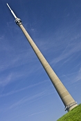Emley Moor TV transmission tower is 330m 1080 feet high.