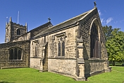 All Saints Parish Church built in Victorian era on A65 Leeds Road.