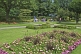 Image of Colorful flower beds in Holmfirth Pocket Park on StatIon Road.
