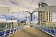 Image of The Trinty Bridge designed by Spanish architect Santiago Calatrava crosses the River Irwell at Salford Quays.