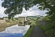 Image of View of locks and Eshton Road bridge over Leeds Liverpool Canal at Gargrave.