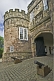 Image of Gatehouse and entrance to Skipton Castle - a well preserved medieval castle first built in 1090.