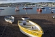 Image of Fishing boats in Teignmouth harbor and the River Teign estuary.